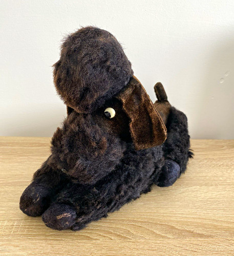 Vintage 1960s black toy poodle - vintage,