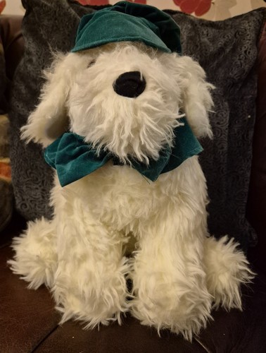 Vintage large white fluffy dog