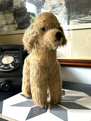 Vintage mohair dog handmade - mohair,
