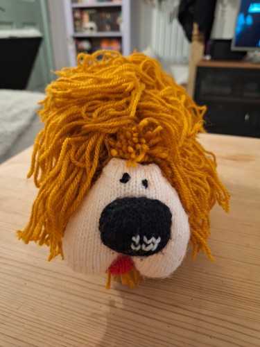 Hand knitted dougal dog - dog, toy