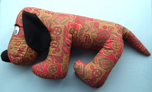Vintage handmade dog soft toy
