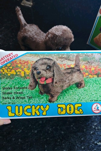 Vintage toy lucky dachshund - vintage,
