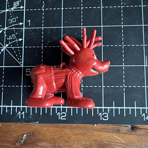 Vintage rubber dog with spiked - rubber,