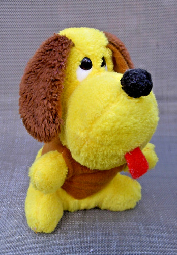 Vintage yellow pupy - dog, russ