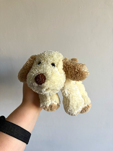 Beige cream dog plush - m&s,